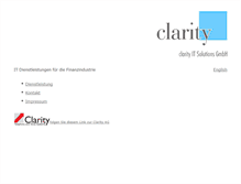 Tablet Screenshot of clarity.de